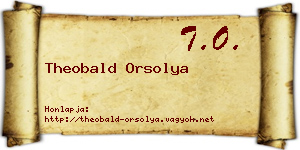 Theobald Orsolya névjegykártya